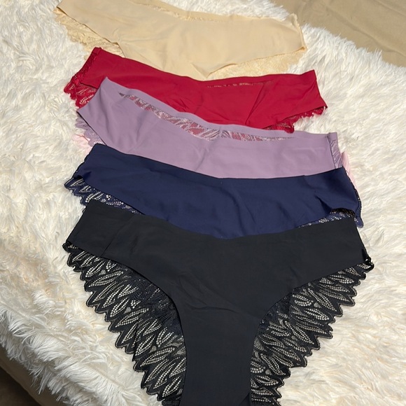 Elegant Women's Lace Trim Panties - Multi-Color Set - Picture 1 of 2